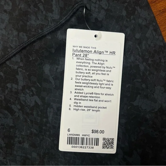 Lululemon Align High-Rise Pant 28"
Hideaway Camo Deep Coal Multi - Picture 5 of 5